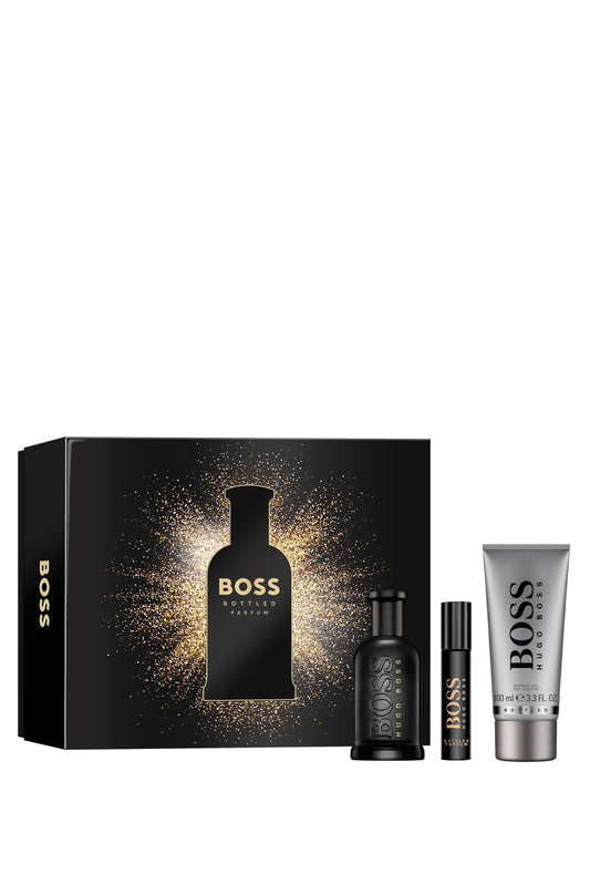 Hugo Boss Boss Bottled 3pcs Gift Set For Men 100ml Eau De Parfum Spray + 10ml Travel Spray + 100ml Shower Gel