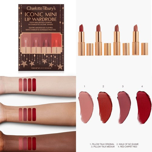 Charlotte Tilbury's Iconic Mini Lip Wardrobe (4x1.1g)
