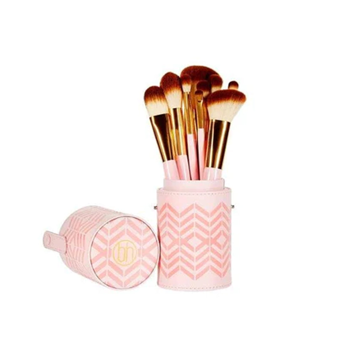 BH Cosmetics Brush Pink Perfection Blending Is My Cardio (10 Piece Brush Set)