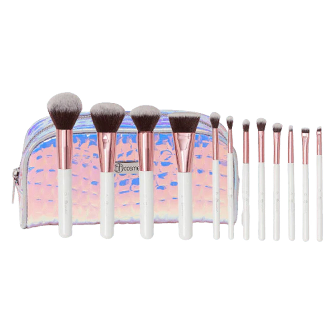 BH Cosmetics Crystal Quartz 12-Pc Brush Set + Case