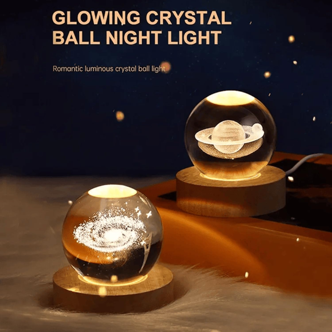 3D Galaxy Crystal Lamp (Big Size)