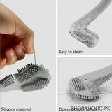 Silicone Toilet Brush Golf Style With Stick On Hook