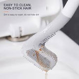 Silicone Toilet Brush Golf Style With Stick On Hook