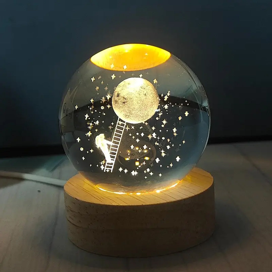 3D Galaxy Crystal Lamp (Big Size)